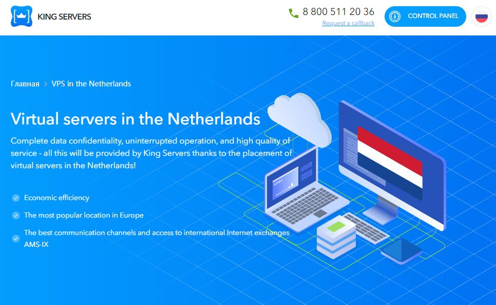 KingServers：荷兰VPS测评 – 最低4美元提供无限流量