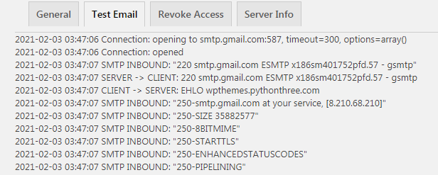 使用Gmail邮箱在WordPress中设置SMTP邮件发送