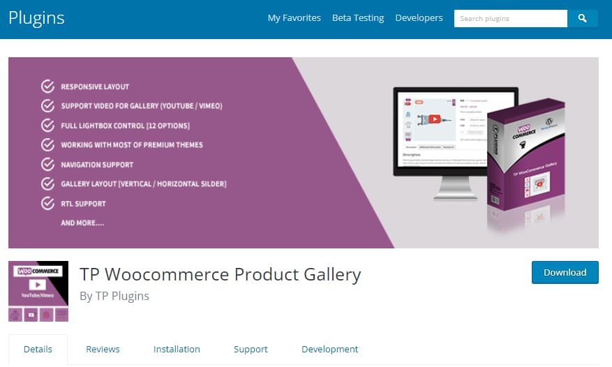 优秀的 WooCommerce 产品相册增强插件（轮播和视频播放）